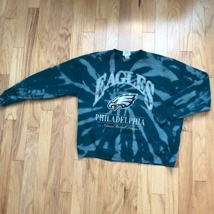 Lee | Tops | Vintage Eagles Nfl Bleach Tie Dye Sweatshirt | Poshmark